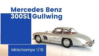Minichamps Mercedes Benz 300SL Gullwing 1/18 Unboxing