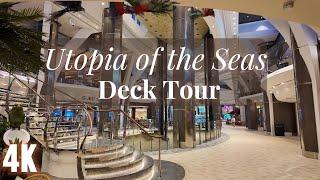 Utopia of the Seas Deck Tour (Atrium, Central Park, and Pool Deck!)