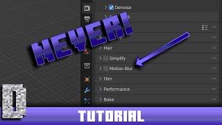 Why you should never use Motion Blur! Decrease Render Time Tutorial - Blender