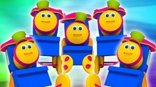 Bob den Zug | fünf kleine Babys | springende Reime für Kinder | Bob the Train | Five Little Babies