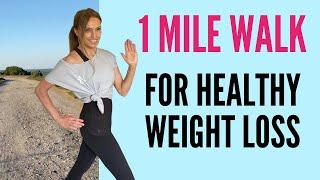 1 MILE WALKING AT HOME | WALKING EXERCISE FOR WEIGHT LOSS | LOW IMPACT WORKOUT | QUARANTINE WORKOUT