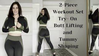 2 piece workout set with Butt Lifting and Tummy Shaping