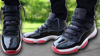 How To Lace Jordan 11 Breds (4 Ways w/ ON FEET) | Featuring 'Breds 2019' (THE BEST WAY!)