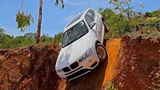 BMW X5 and X3 70 degree near-vertical drop | xDrive Off-road Experience Bangalore