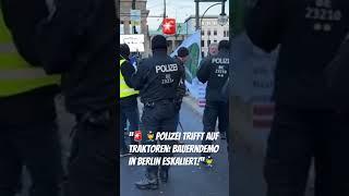 “ Polizei trifft auf Traktoren: Bauerndemo in Berlin eskaliert!”