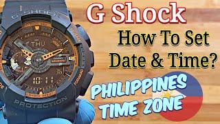 Casio G-Shock | How To Set Time and Date for The Philippines Time Zone? 