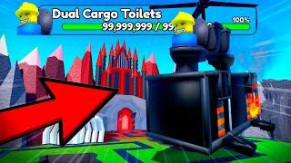 OMG!!  NEW BOSSES!! DUAL CARGO TOILETS AND OCTO ROCKET SOLDIER TOILET! Toilet Tower Defence