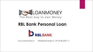 RBL Bank Personal Loan - Complete Detail | Apply Personal Loan #LoanMoney