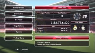 Pro Evolution Soccer 2014 (PES 2014) - First 20 minutes of Master League