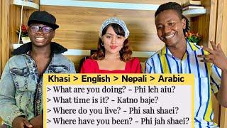 Foreigner's First Time Learning Khasi Language | Khasi to English Translation