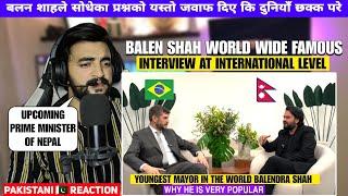 BALEN SHAH OFFICIAL INTERVIEW WITH BRAZILIAN  WORLD ASSOCIATION |