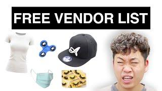 FREE VENDOR LIST FOR YOUR CLOTHING BRAND!