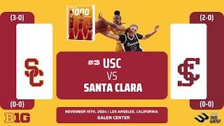 No. 3 USC vs Santa Clara | NCAA Women's Basketball | 11.15.24