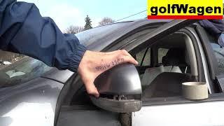VW Golf 5 mirror turn signal light replacement