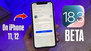 iOS 18.3 Beta Download & Install on iPhone 11, 12