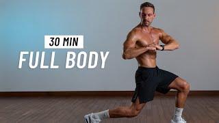 30 Min Full Body Workout - Build Strength & Burn Fat At Home (No Equipment + No Jumping)