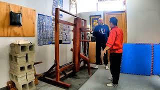 BASIC wooden dummy training.