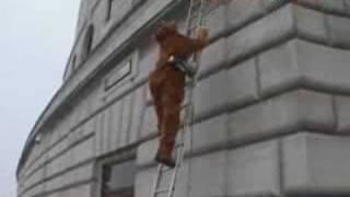 Greenpeace Protestors Scale Unilever Building As Orangutans