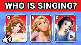 Guess Who's SINGING Top 50 Disney SONGS? | Disney Song Quiz Challenge