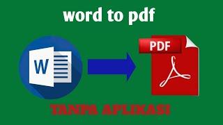 WORD TO PDF | TUTORIAL WORD KE PDF BY IIS WARDANA