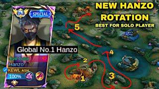 NEW HANZO ROTATION BEST FOR SOLO PLAYER ( must try) - MLBB