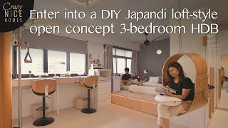 A charming Japandi style HDB with an Indoor Swing