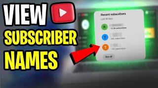 How to See Your Subscribers' Names on YouTube | See Who Subscribed to Your Channel (2024)