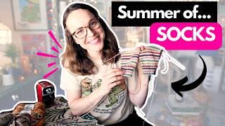 My Summer of SOCKS! ️ #knittingpodcast