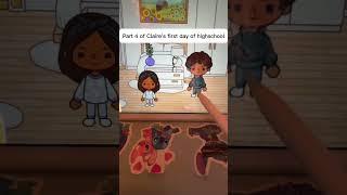 CLAIRE'S FIRST DAY OF HIGHSCHOOL(DRAMA)||*WITH VOICE *|| Toca boca roleplay