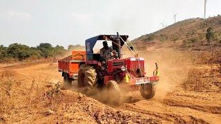 #mahindra 575 DI XP PLUS| Tractor with heavy gravel load #prasadtractors