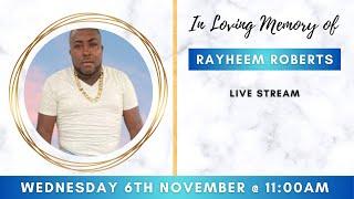 Celebrating the life of Rayheem Roberts.