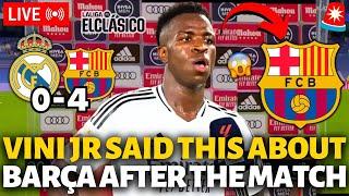 BOMBSHELL! LOOK WHAT VINI JR SAID ABOUT BARCELONA AFTER THE MATCH! BARCELONA NEWS TODAY!