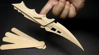 How to make this Custom Futuristic knife using popsicle sticks - DIY