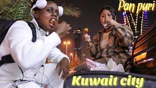 trying Indian Street food in kuwait city#adventurealongwithme