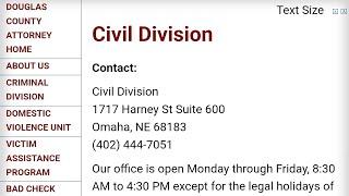 Douglas County Attorney's Civil office is in on the Ruse.