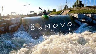 First Time Paddling Class 3 Whitewater!  Kayaking Čunovo Slovakia, Danube River