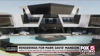 Renderings of Mark Davis' mansion ode to Silver and Black