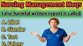 nursing management mcq questions || nursing administration mcq || TAPI NURSING EDUCATION