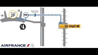 Air France Paris Charles de Gaulle Terminal 2 - Transfer from Terminal 2F to 2E gates M