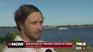 Florida man throws bicycle, then other man off bridge