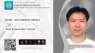 Assist Prof Dr Fong-Zuo Lee | National Chung Hsing University | Taiwan #popularengineerawards