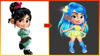 Wreck-It Ralph: Transforming Vanellope Into Inside Out 2 Joy - Vanellope Transformation Compilation