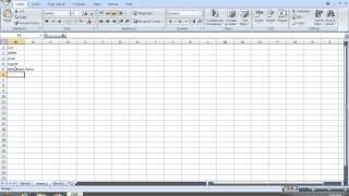 How to make a drop down menu in Excel 2007