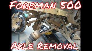 Foreman 500 Front axle removal the quick and easy way