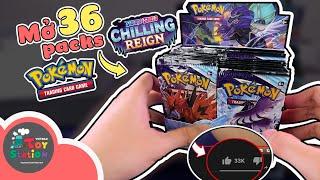 Hơn 30,000 niềm tin yêu đã được gửi vào 36 packs Chilling Reign Pokemon TCG này ToyStation 609