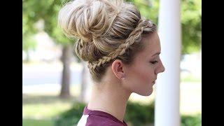 How to: Crown Braid + Messy Bun