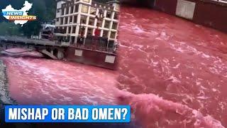 River water in Sichuan suddenly turned blood-red