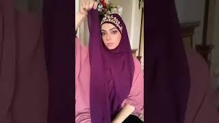 Instant Hijab With Handwork