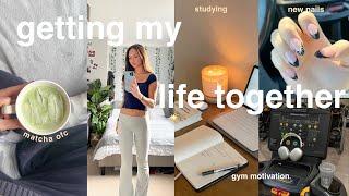 GETTING MY LIFE TOGETHER for 2024 | week in my life as a student, goal setting, vision board, vlog