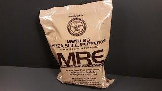 2018 MRE Pepperoni Pizza MRE Review Meal Ready to Eat Ration Taste Testing